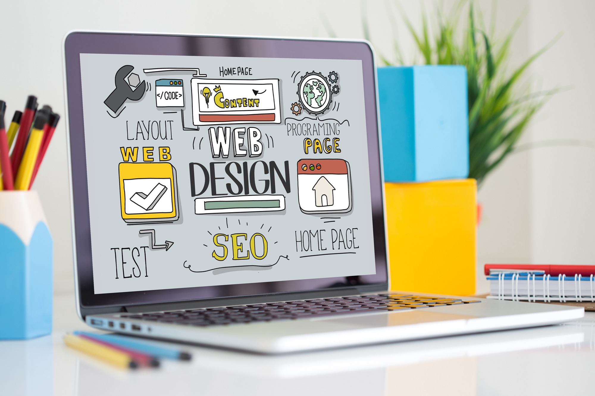Web design illustration