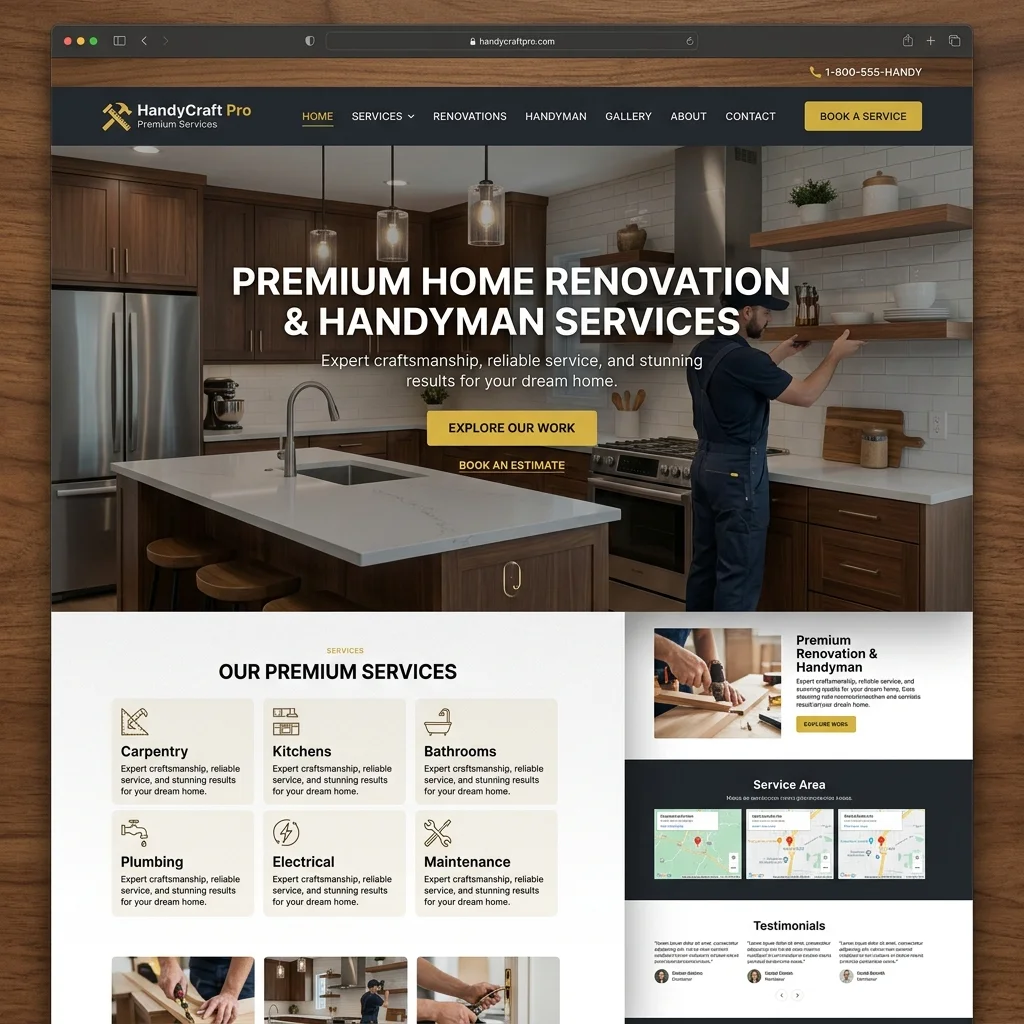 HandyCraft Pro Landing Page