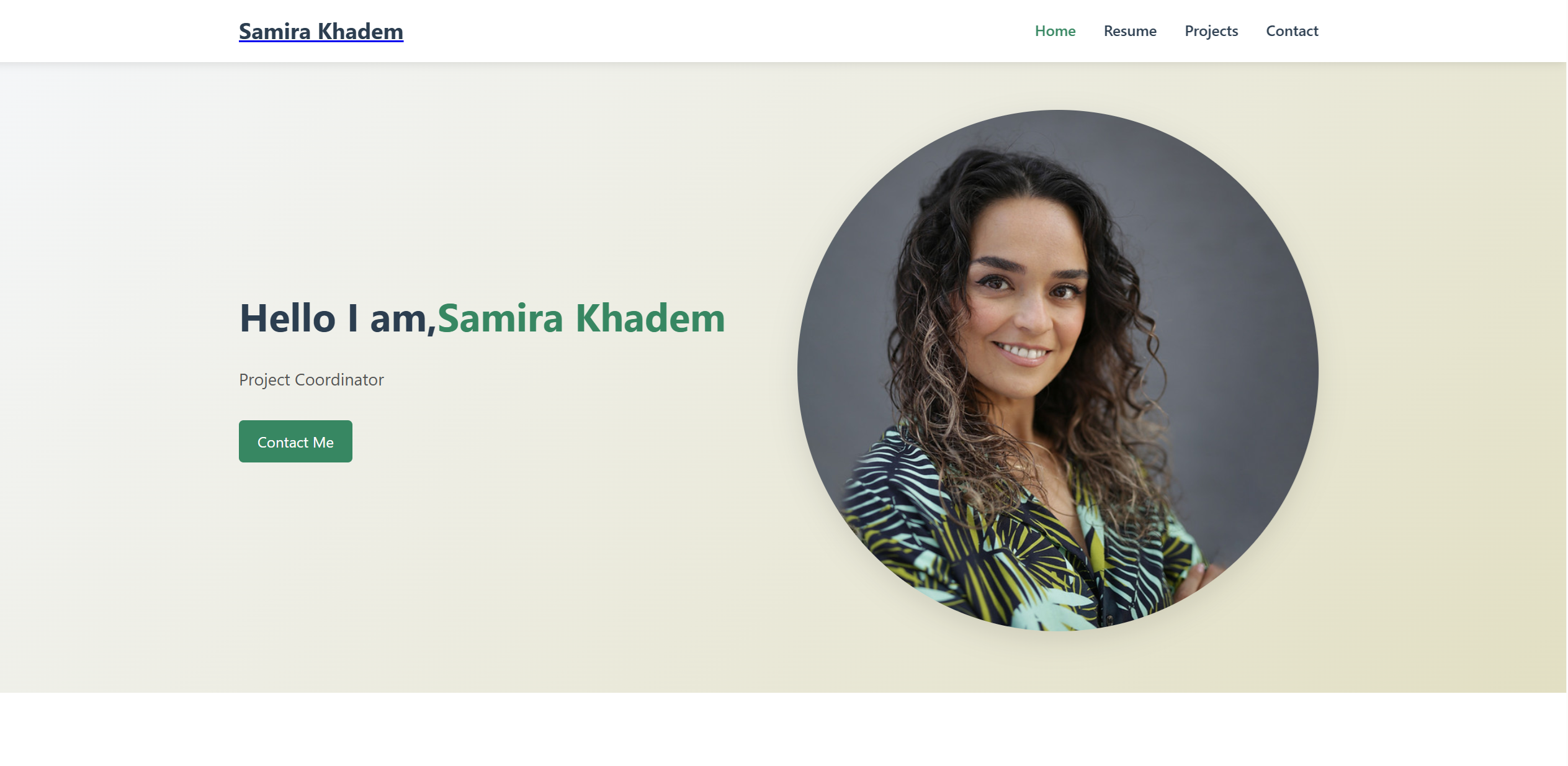 Portfolio Website Project